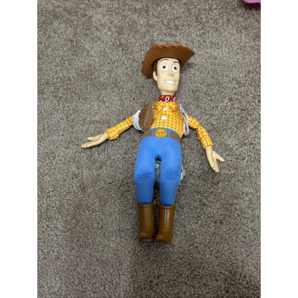 1995 Woody, Toy Story Burger King, Pals Puppet Doll-Disney/Pixar Needs Battery